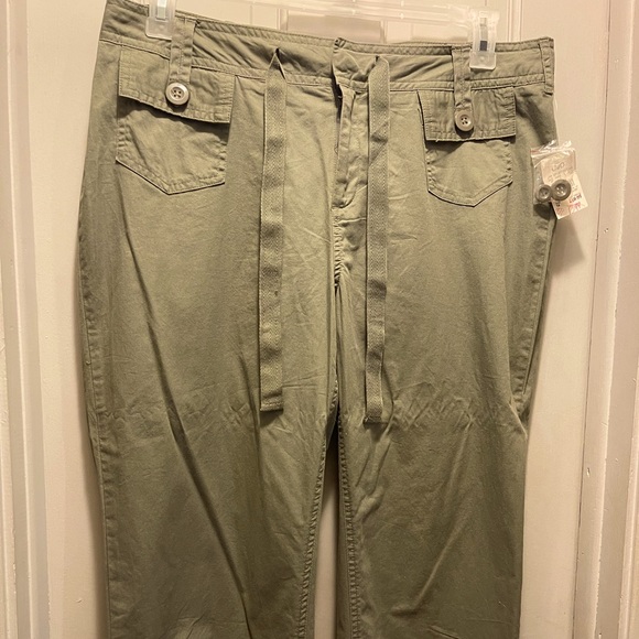 Cato Khaki Pants with Plaid Accent - Picture 1 of 4